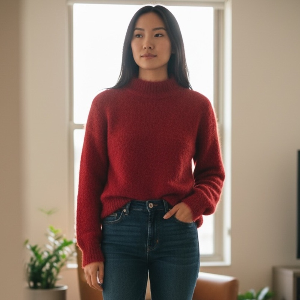 Lovers + Friends Women's Garnet Fuzzy Sweater